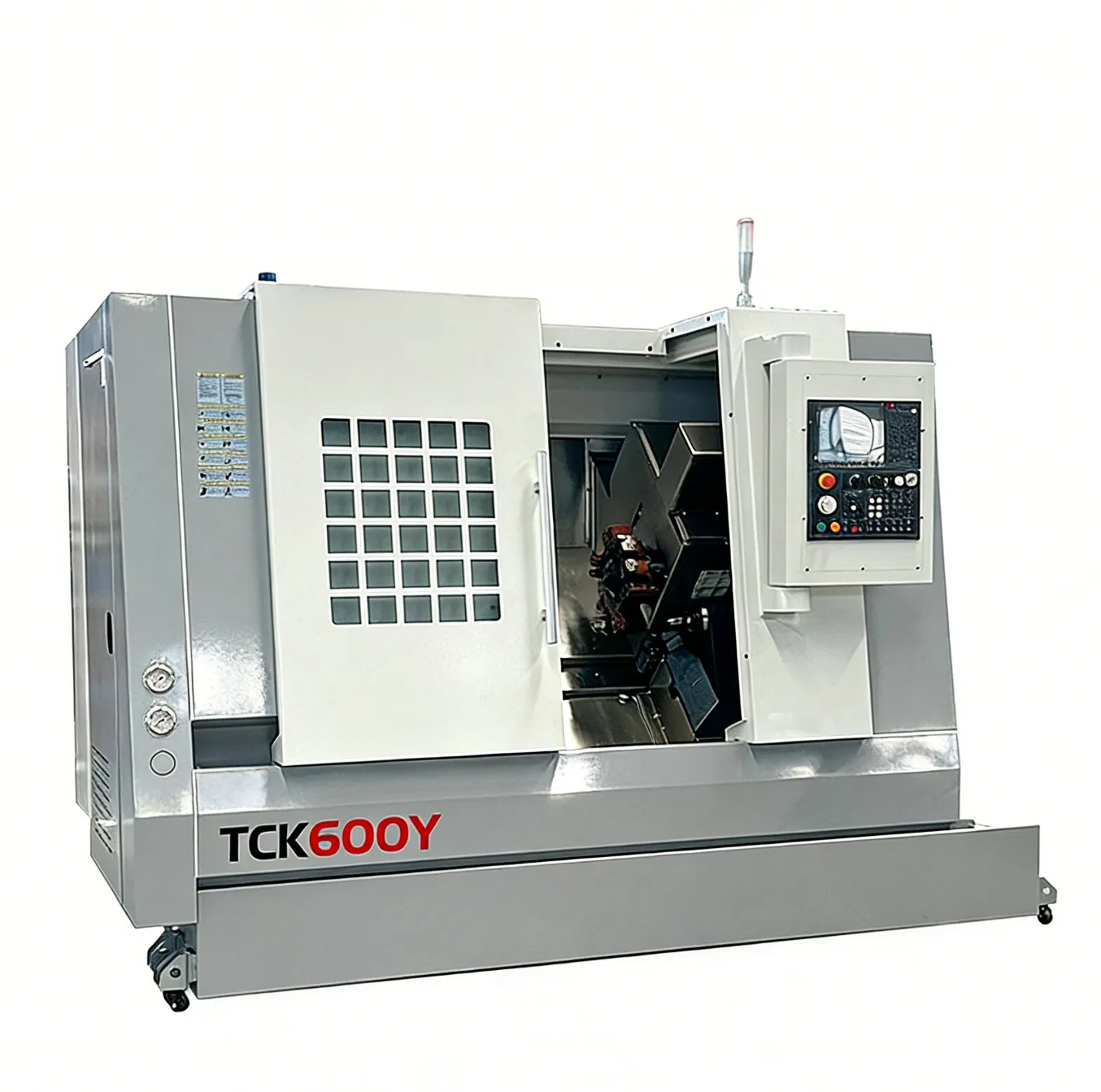 Centro de Torneado CNC con Sub Eje de Fresado Tck600y Bmt55 5.5kw Motor