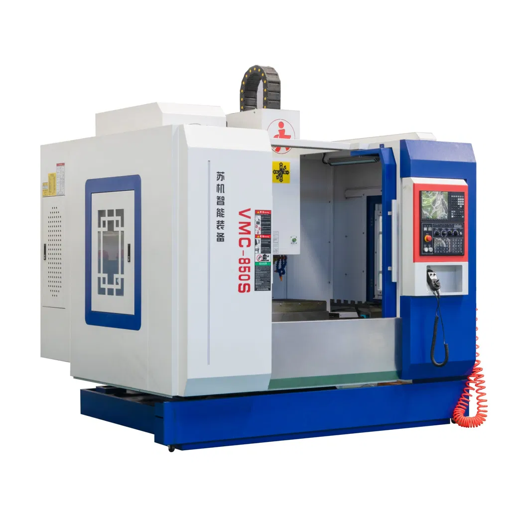 Centro de mecanizado vertical CNC Vmc industrial para acero con control de pantalla táctil y motor servo