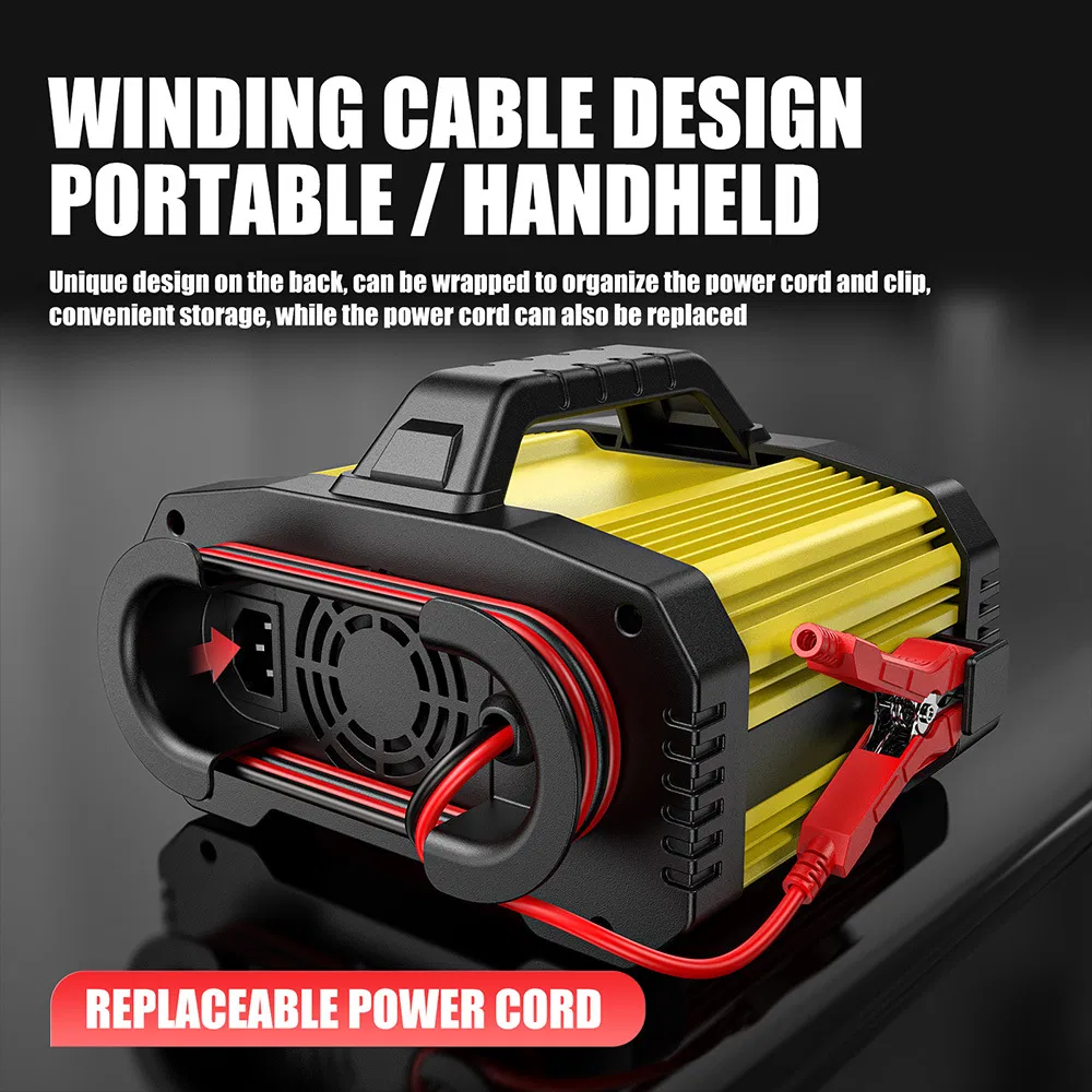 25A 12V/24V Arrancador de batería portátil para automóviles y cargador de batería para motocicletas
