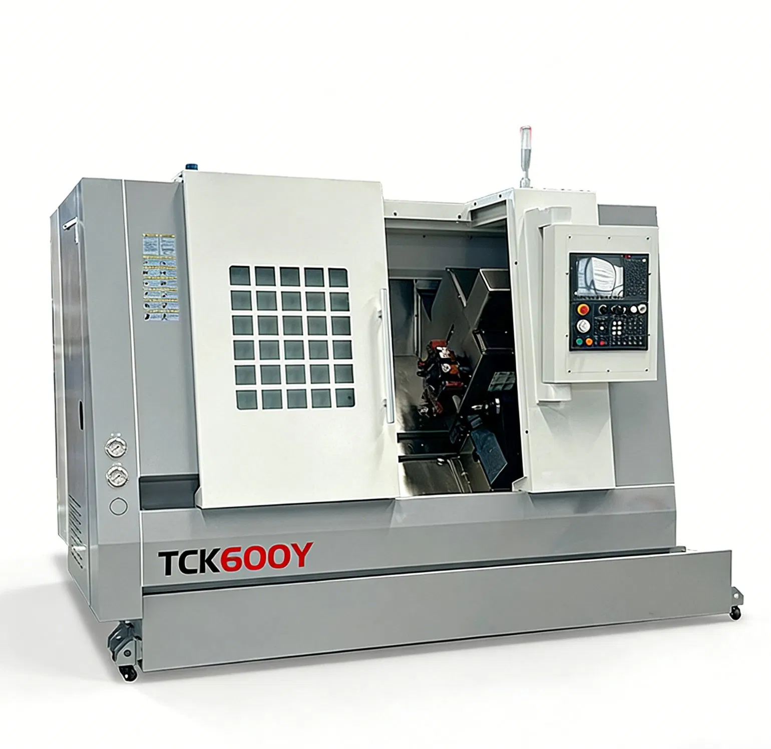 30kw Centro de Torneado CNC Tck600y Posicionamiento de Alta Precisión del Eje C