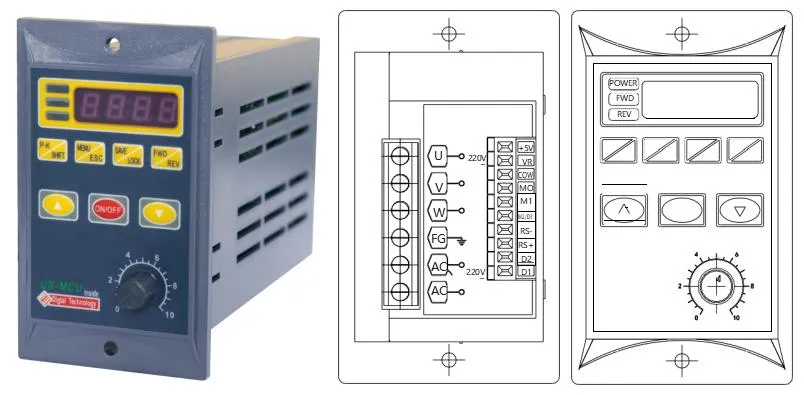 Variador de Frecuencia VFD 220V Inversor de Corriente Alterna Inversor Trifásico Motor 220V 400Hz Inversor