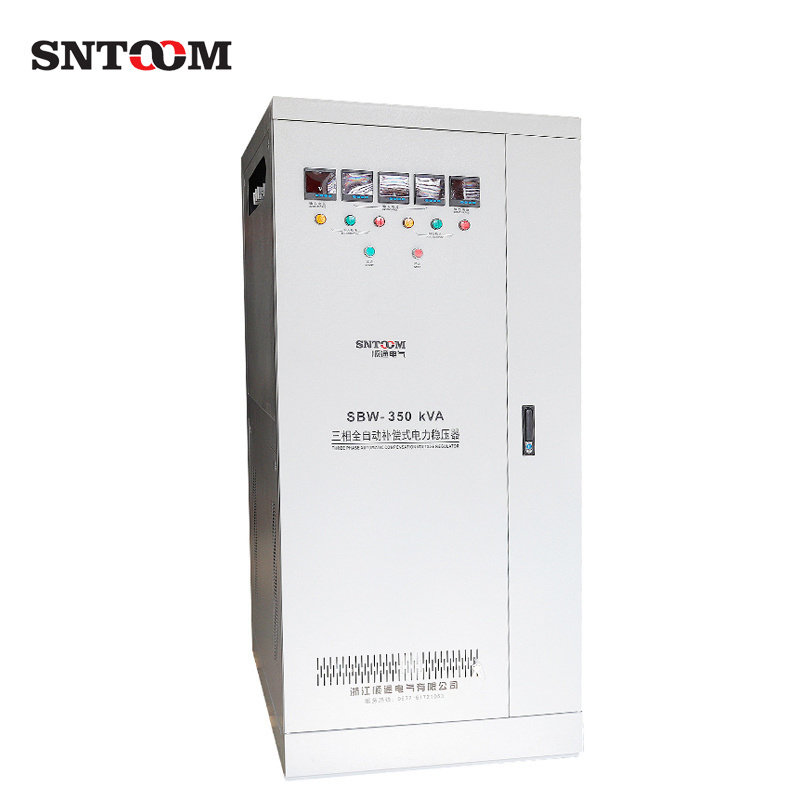 SBW-350kVA Estabilizador de Potencia de Tipo de Compensación Automática Trifásico 350kVA Regulador de Alta Potencia