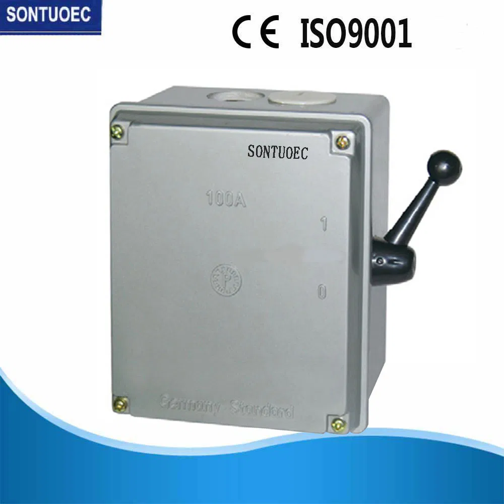 Interruptor de cambio manual QS5/Gz aislador de leva arrancador 15A a 100A I-O