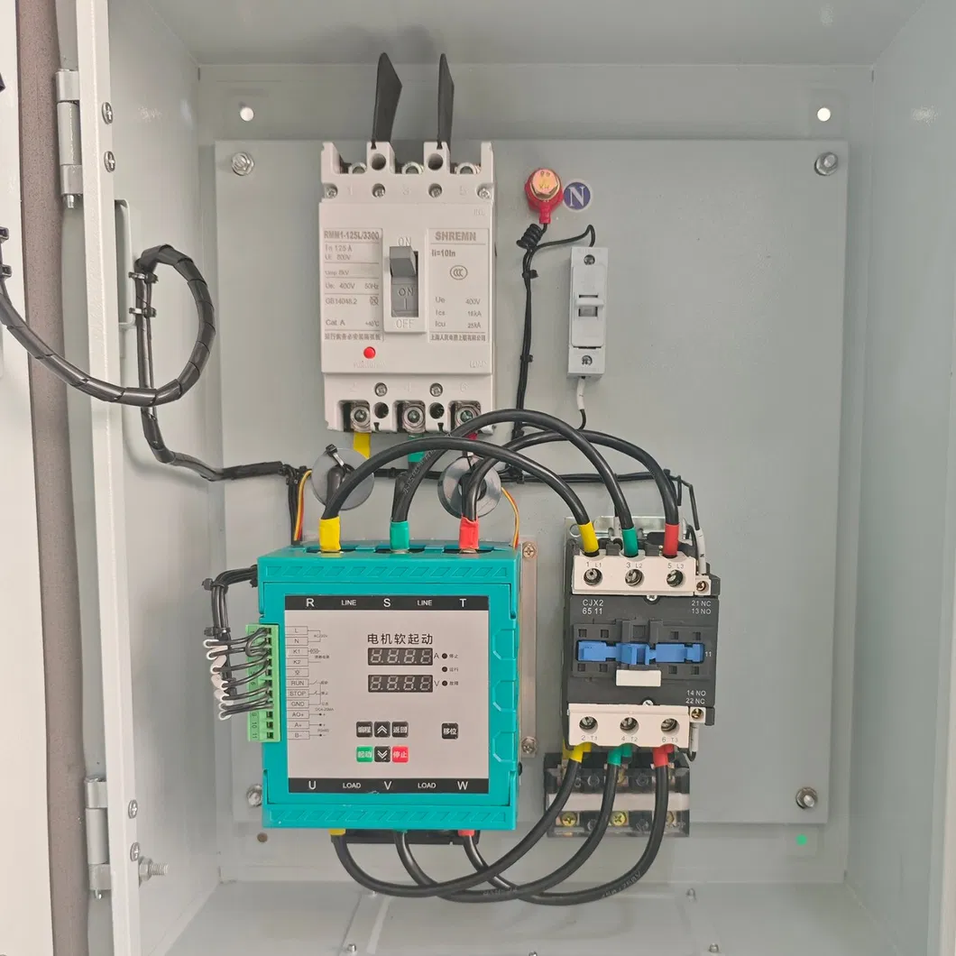 Armario de Arrancador Suave de Motor AC de Alta Calidad 11kw-55kw con Contacto de Bypass, Certificado CE