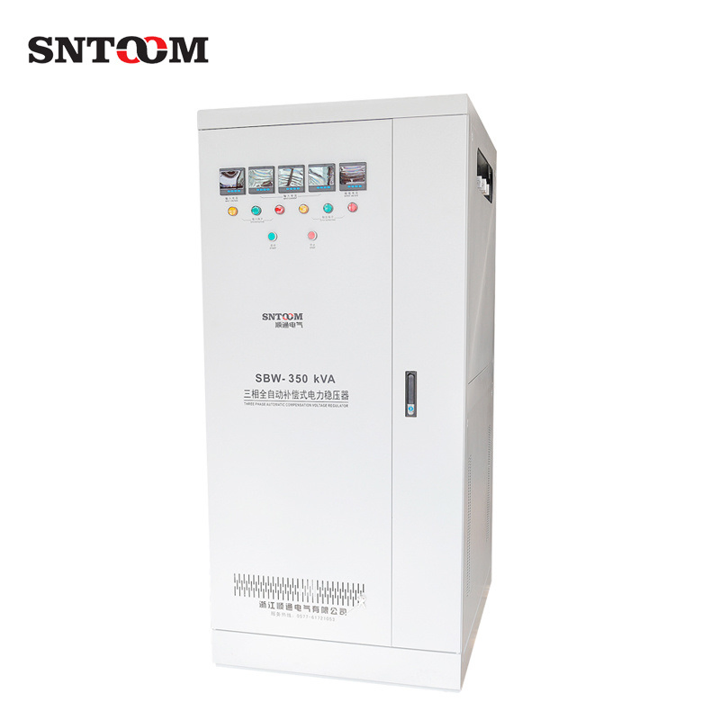 SBW-350kVA Estabilizador de Potencia de Tipo de Compensación Automática Trifásico 350kVA Regulador de Alta Potencia