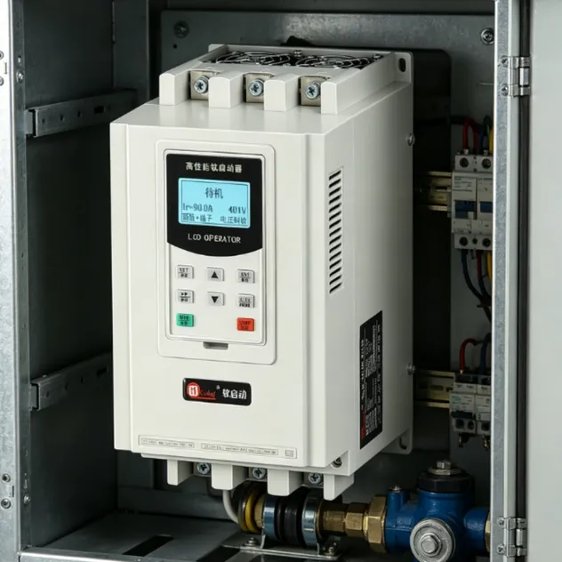 Digital 115kw Arrancador Suave en Línea 380V Reduce el Choque de Arranque para Bomba Centrífuga y Ventilador de Polvo