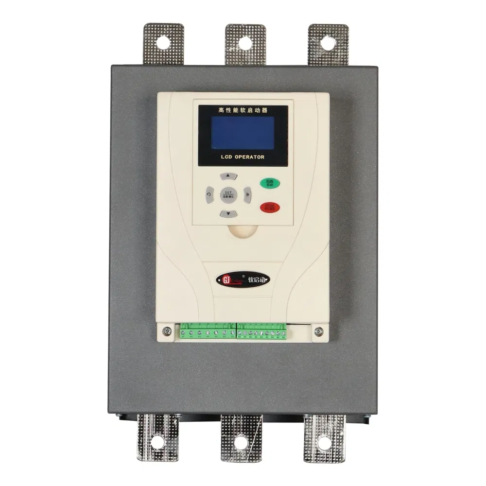 Arrancador suave de duty continuo en línea con control semiconductor para un arranque suave del motor 15kw