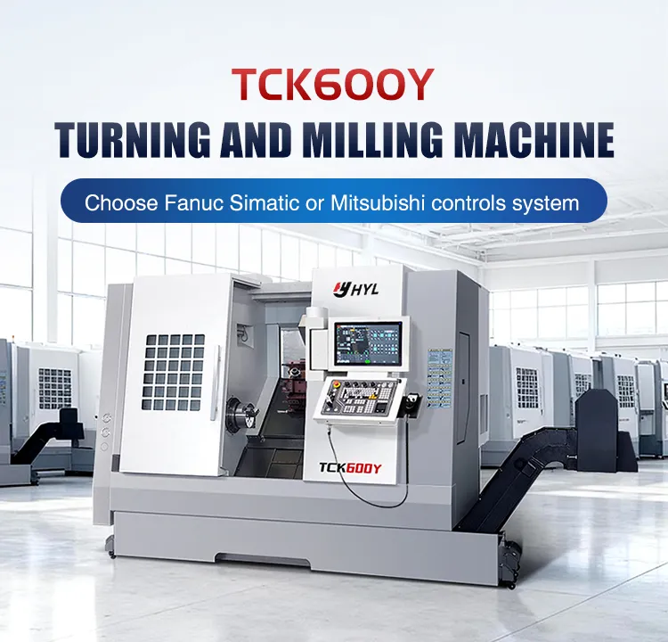30kw Centro de Torneado CNC Tck600y Posicionamiento de Alta Precisión del Eje C