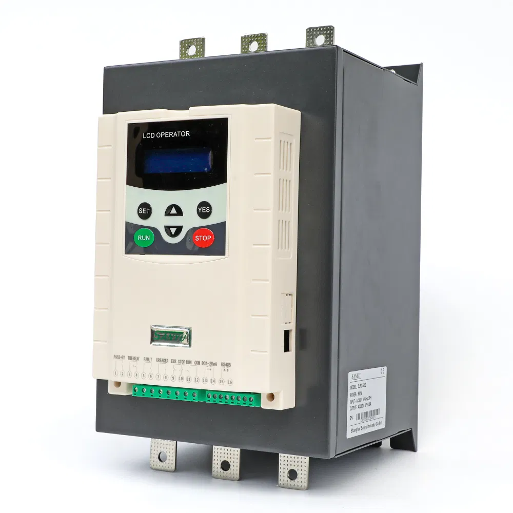 Sanyu Inteligente Multifuncional 3 Fase 380V CA 15-630kw Arrancador Suave