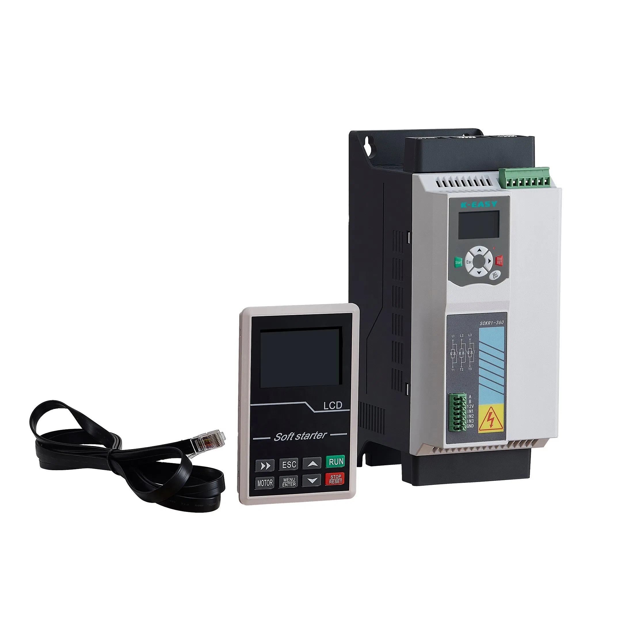 18.5kw 22kw 30kw 37kw Arrancador suave eléctrico inteligente incorporado con bypass para bomba