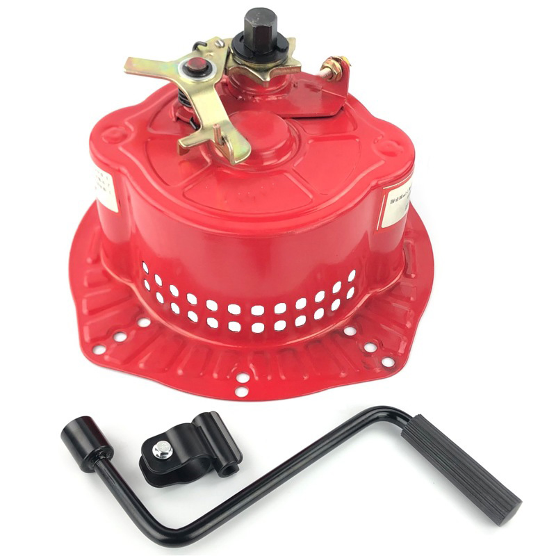 Es un arrancador de manivela para motor diésel, sistema de arranque manual fácil