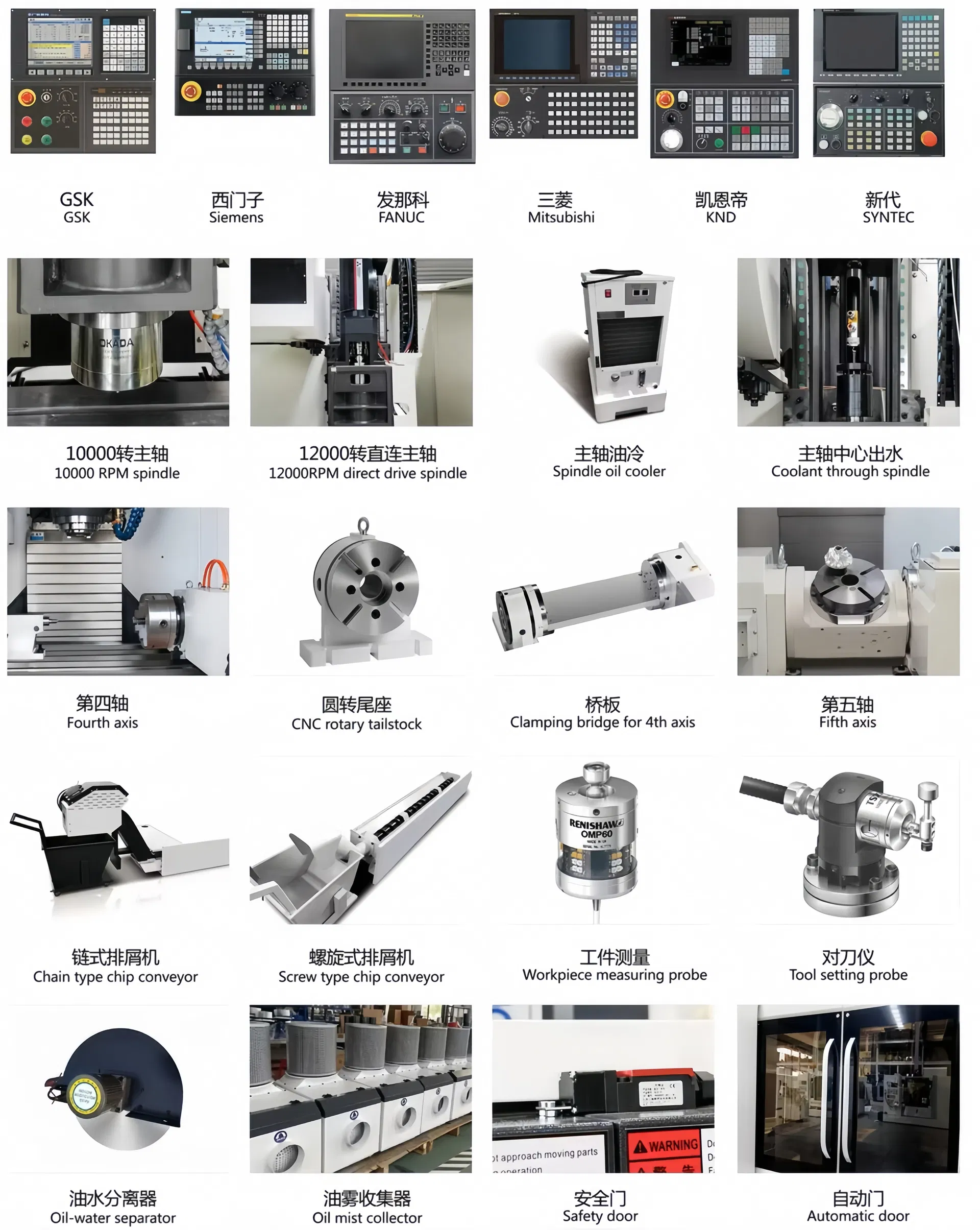 Configuración opcional de la máquina