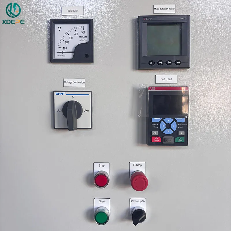 IP55 Armario de Arranque Suave de Automatización Panel de Control de Motor para Soplador de Aire