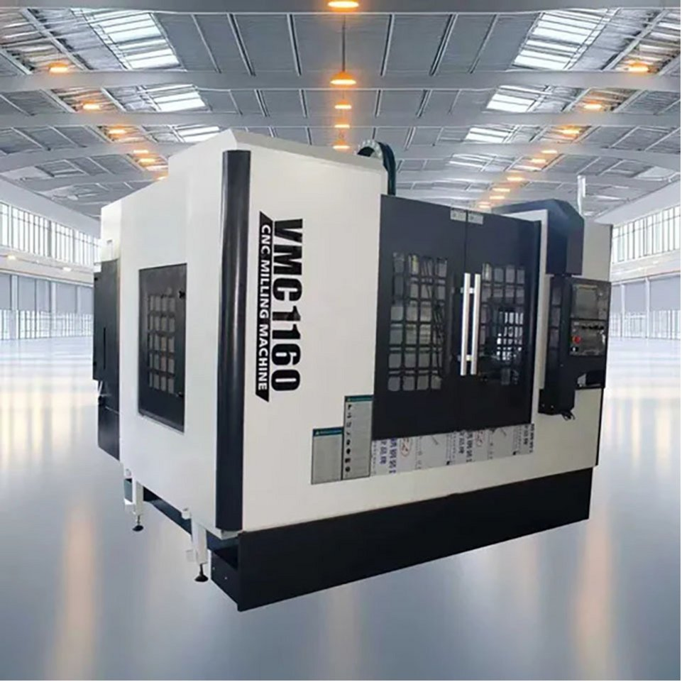 Centro de Maquinado Vertical CNC Clásico 3.4-Axis Vmc1160 Alta Precisión Sistema de Control GSK Husillo Único Bt40 Motor Condición Nuevo