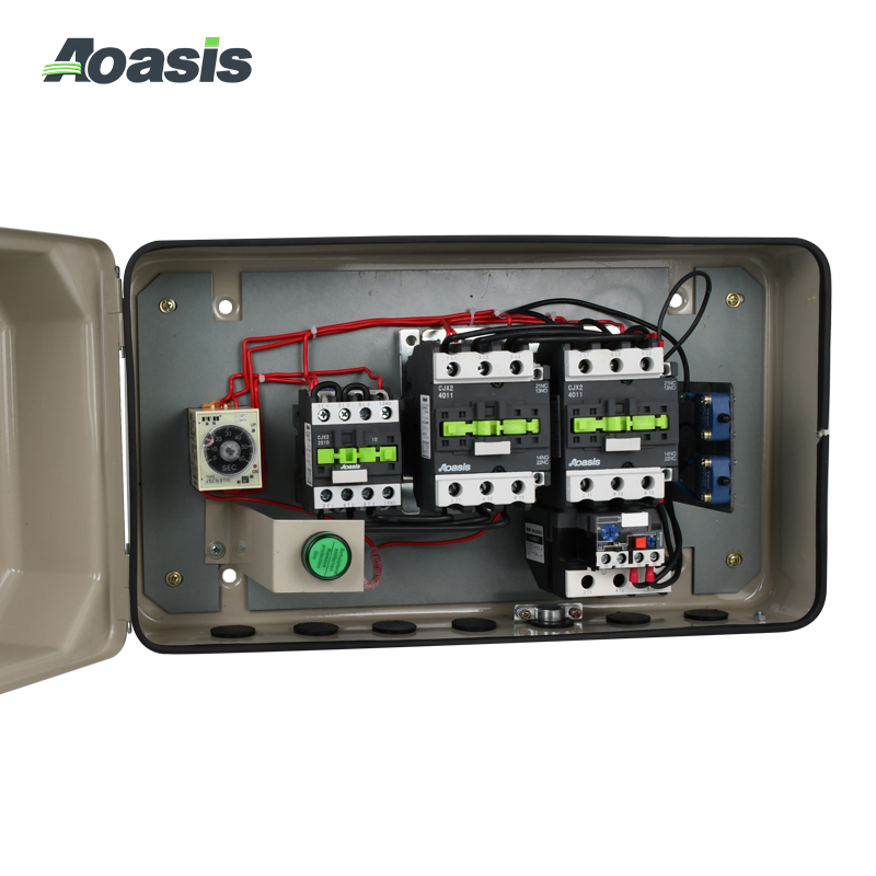 Arrancador de Voltaje Reducido Star Delta de Buena Calidad Aoasis Qjx2-09 LC3-D Serie 220V/380V 1kw con Caja de Metal