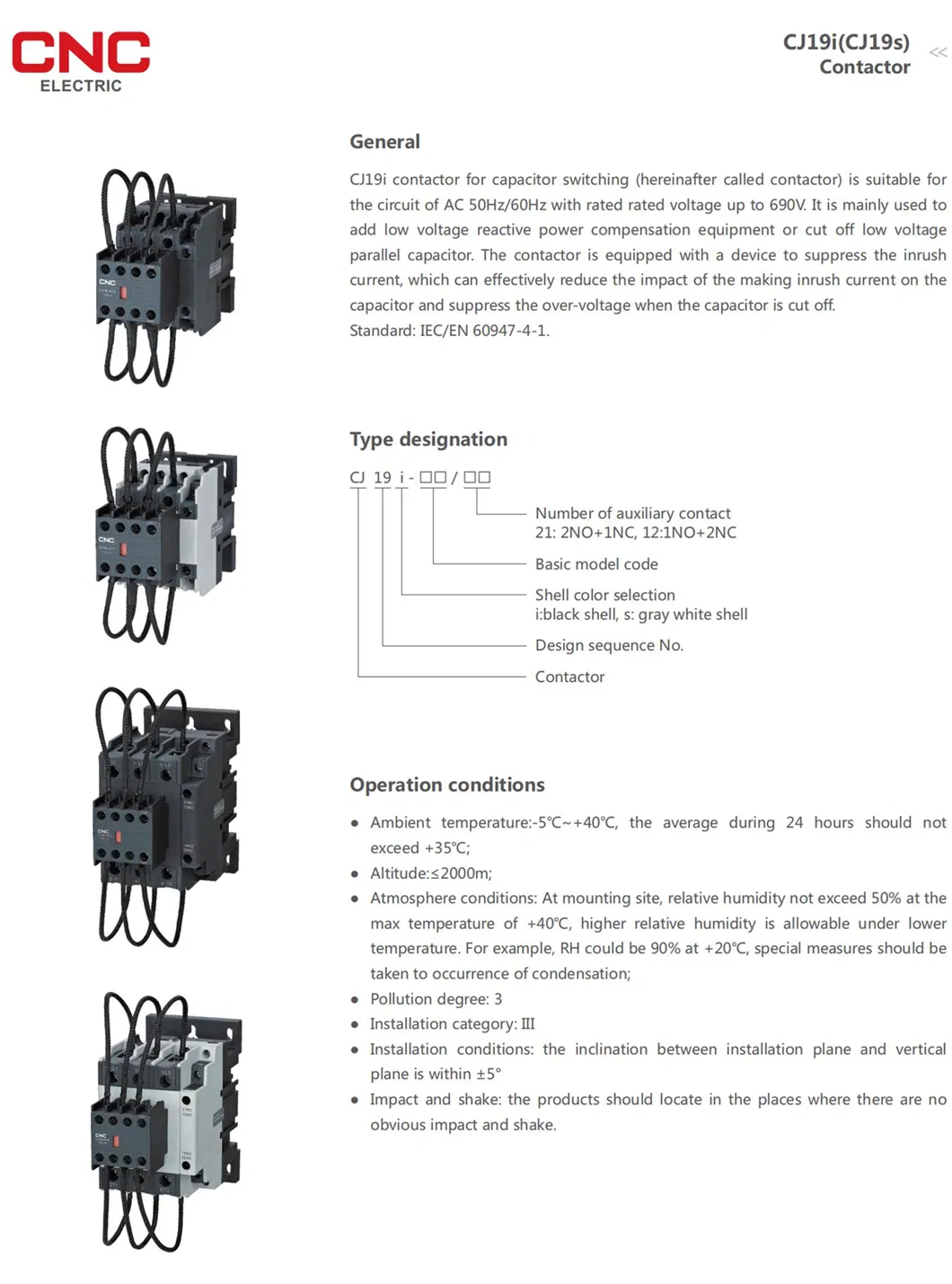 Fábrica de Baja Tensión 3 o 4 Tipos de Contactores Eléctricos - Esquema técnico