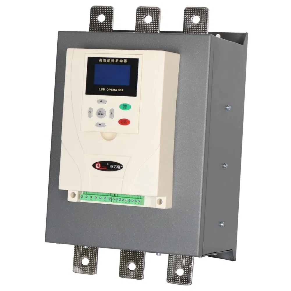 Arrancador suave de duty continuo en línea con control semiconductor para un arranque suave del motor 15kw