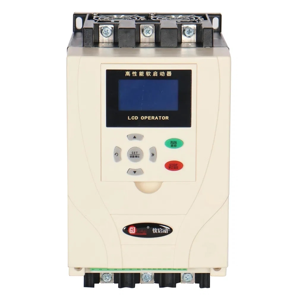 Arrancador suave de duty continuo en línea con control semiconductor para un arranque suave del motor 15kw