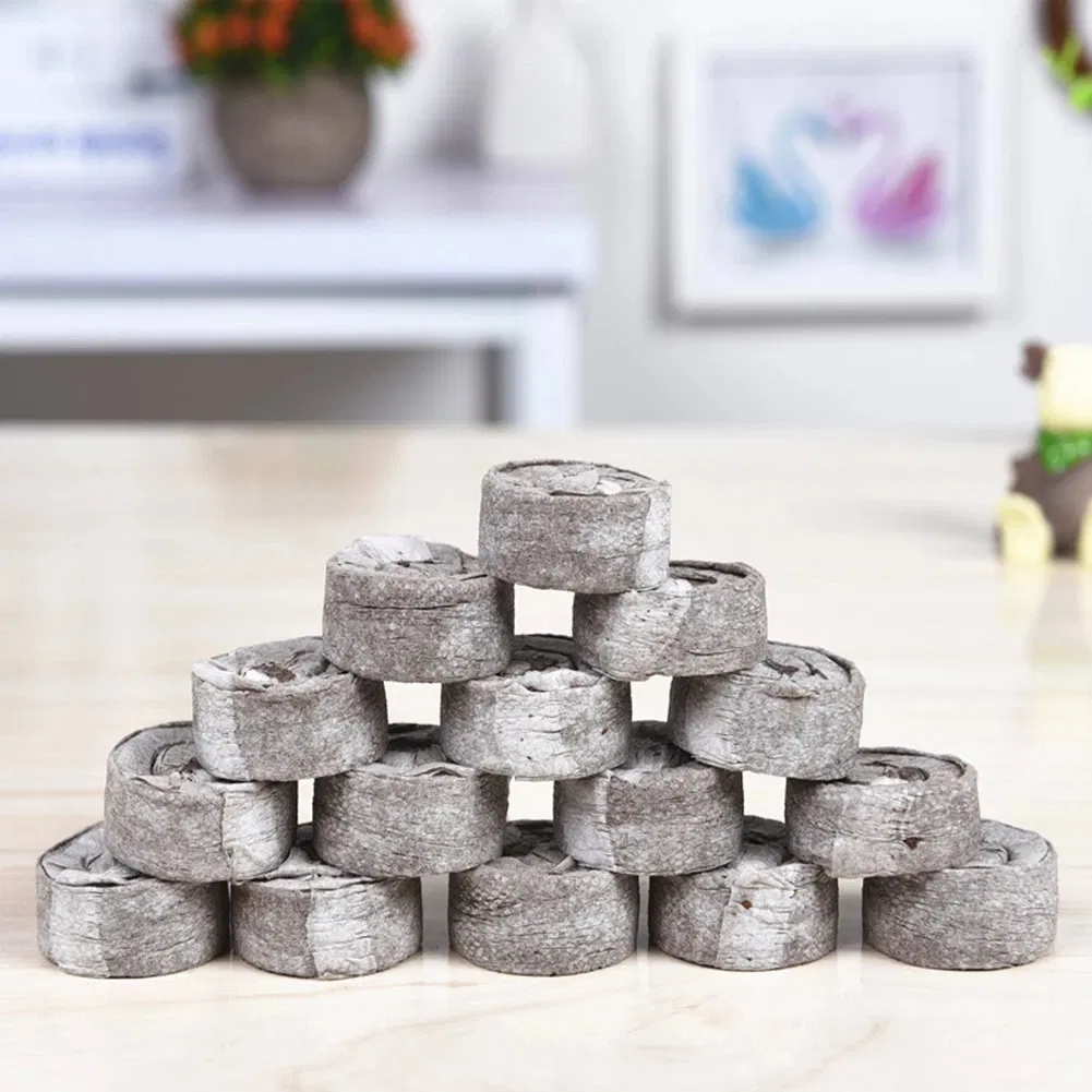 10/20PCS Bloques de Suelo de Turba para Plántulas, Herramienta Profesional para Trasplante de Semillas, Fácil de Usar en el Jardín 30mm