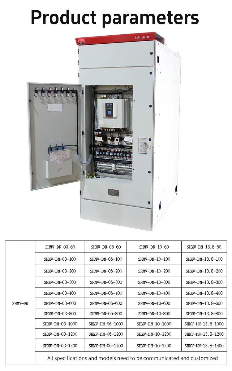 Gabinete de Arrancador Suave de Alta Tensión Serie Shmv-DN para Control de Motor