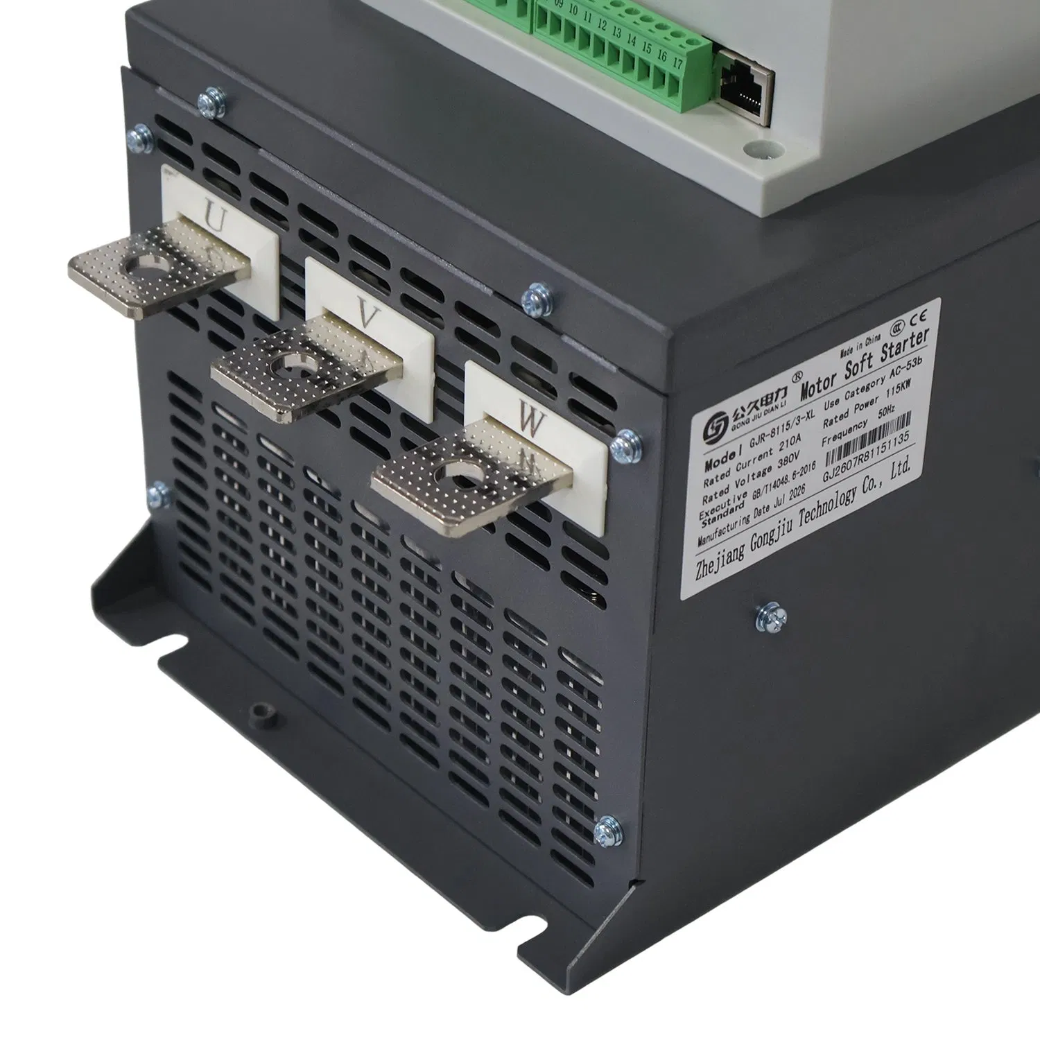 115 Arrancador Suave Digital de Kilovatios en Línea Operación Continua de Tiristor para Motor de Ventilador de Polvo