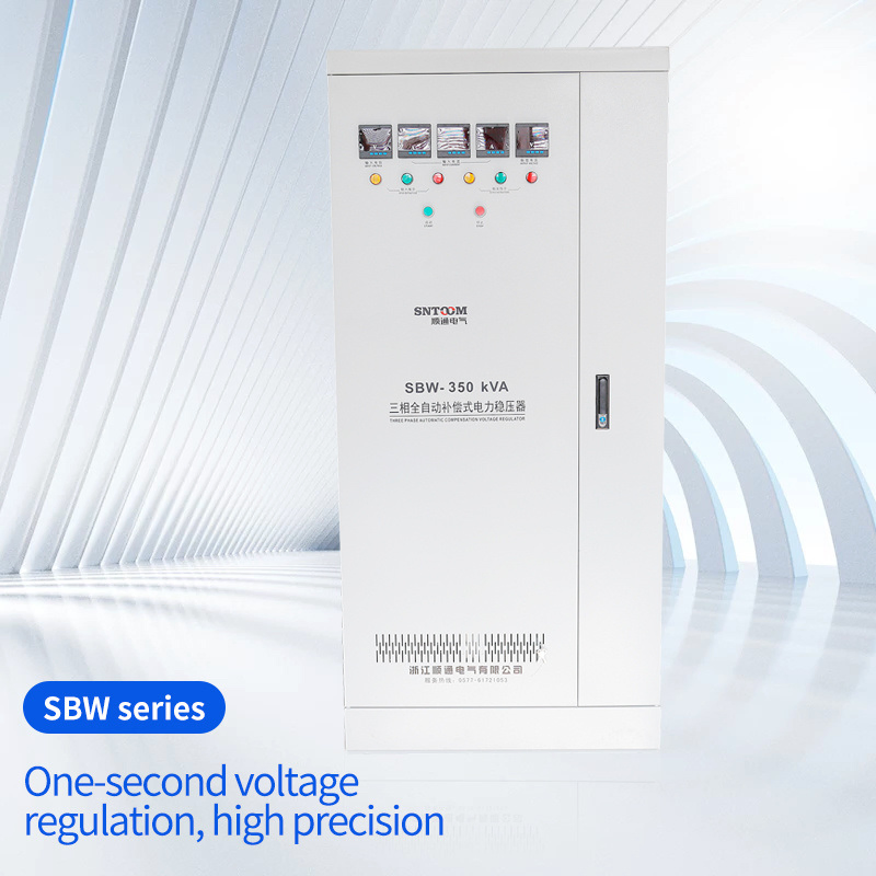 SBW-350kVA Estabilizador de Potencia de Tipo de Compensación Automática Trifásico 350kVA Regulador de Alta Potencia