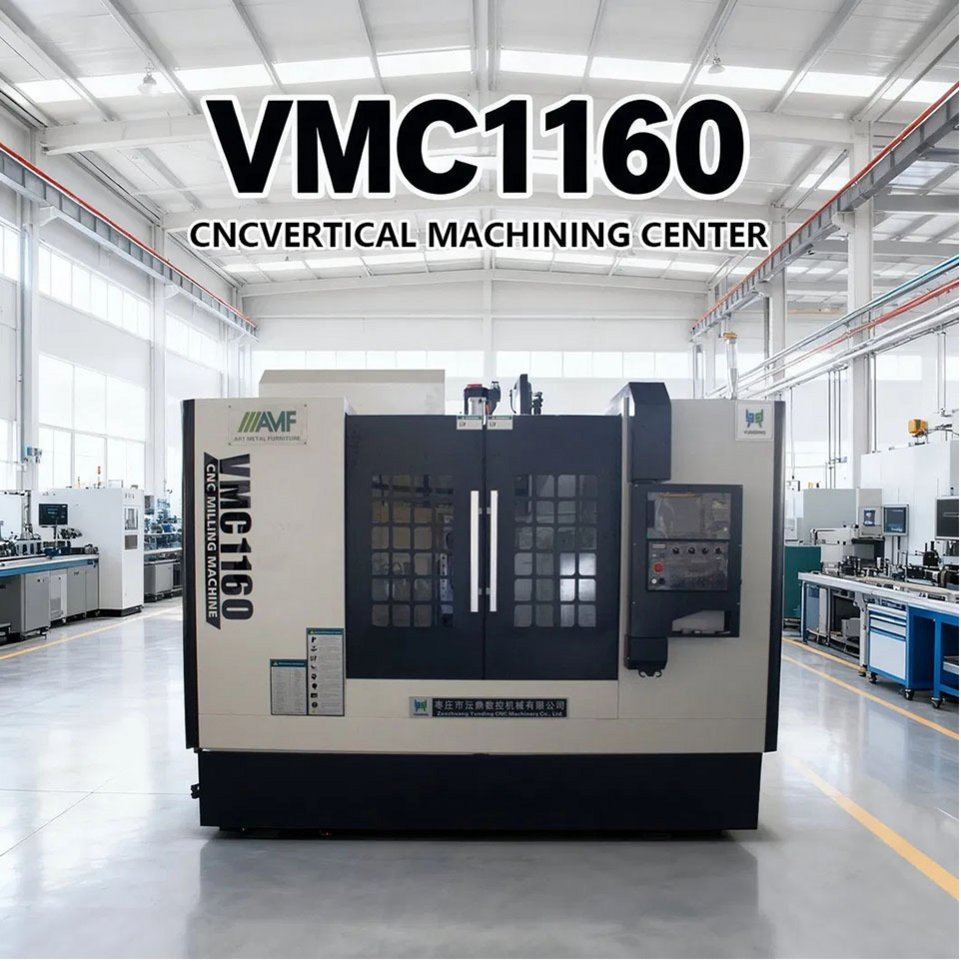 Centro de Maquinado Vertical CNC Clásico 3.4-Axis Vmc1160 Alta Precisión Sistema de Control GSK Husillo Único Bt40 Motor Condición Nuevo