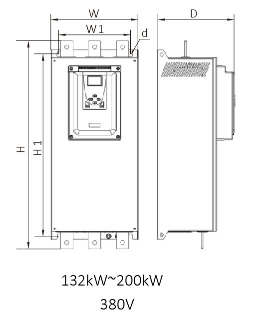 Covast Cse-T3-160-I arrancador de motor de CA inteligente en línea 5.5kw-320kw arrancador suave con 24 mes gratis de servicio postventa