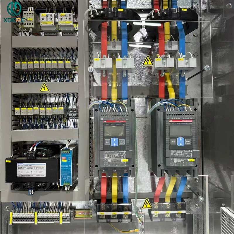 Panel de operación de motor de gabinete de control de arranque suave personalizado para uso industrial