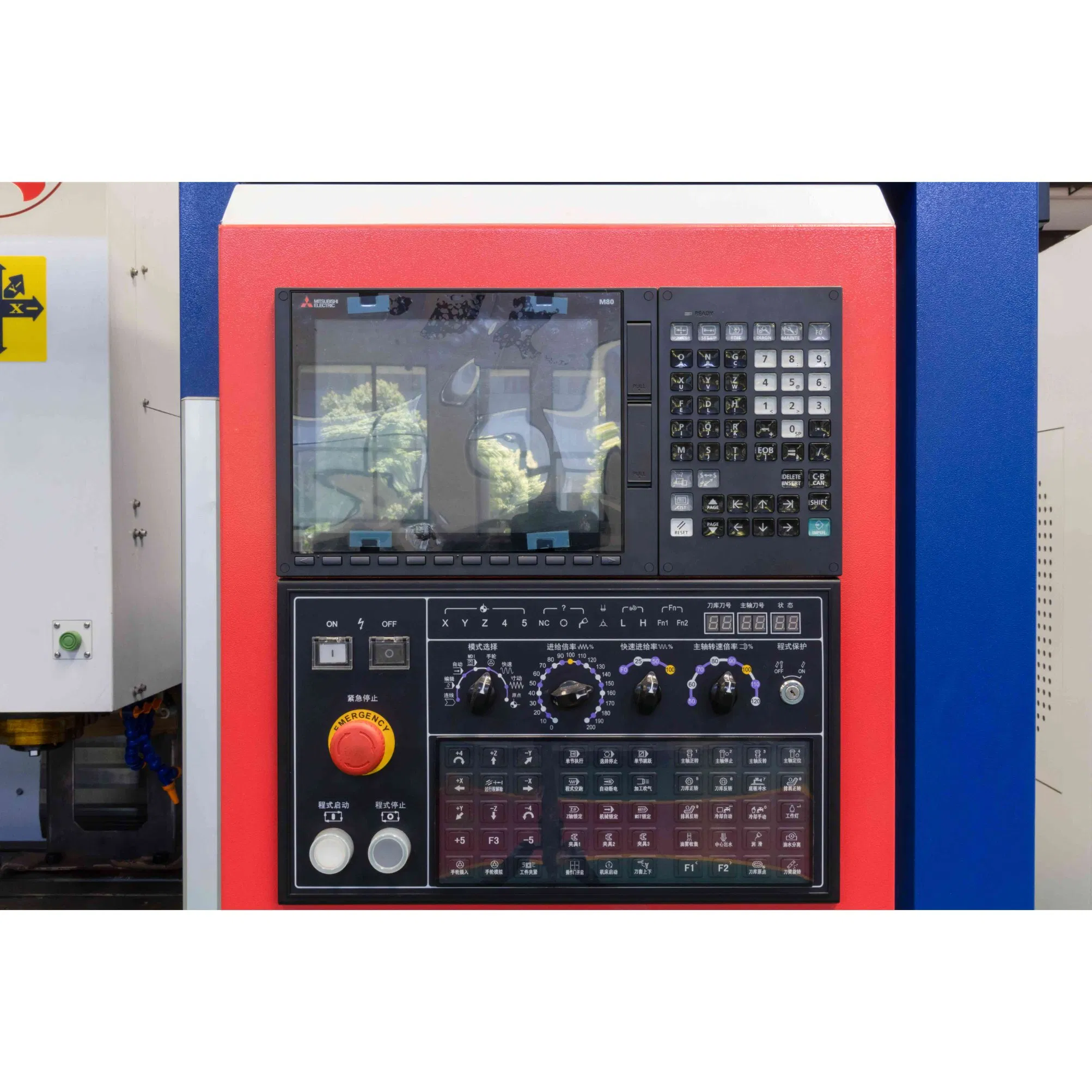 Centro de mecanizado vertical CNC Vmc industrial para acero con control de pantalla táctil y motor servo