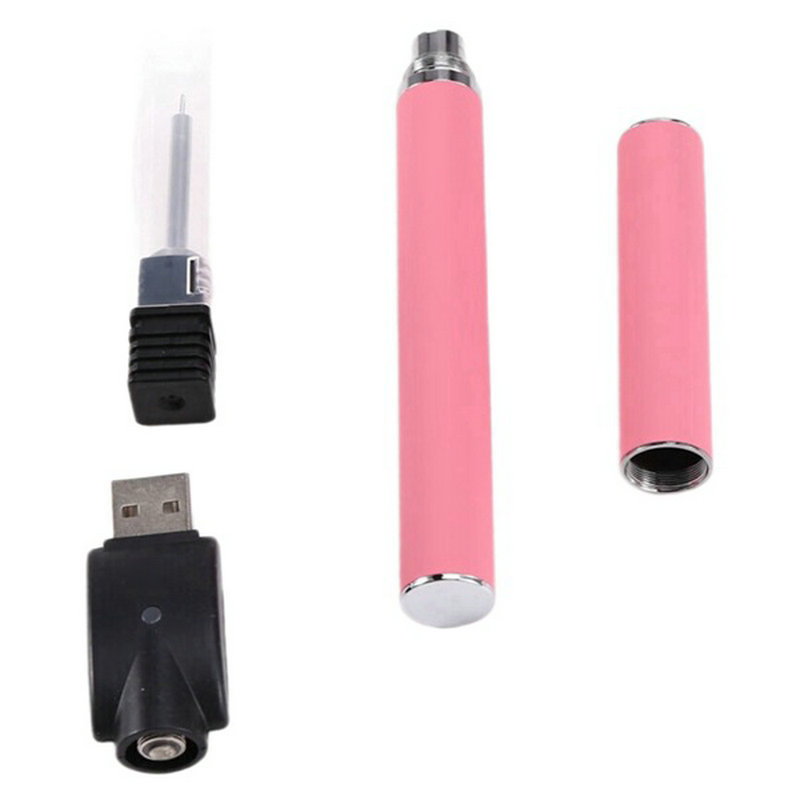 EGO Evod Electronic Cigarette Battery, Pink Color, USB Rechargeable Long Lasting 350mAh, 510 Thread Hookah E Shisha Vapee E-Cig Battery for CE4 Tank Atomizer