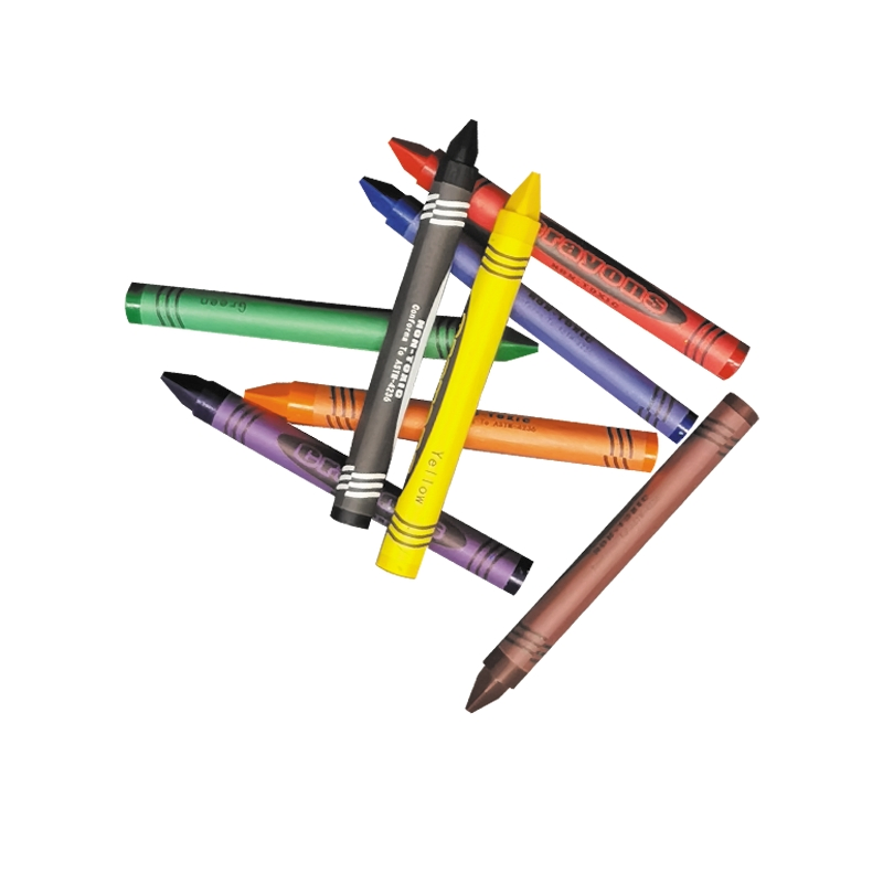 Washable Smooth 8 PCS Non-Toxic Triangle Wax Crayon for Kids