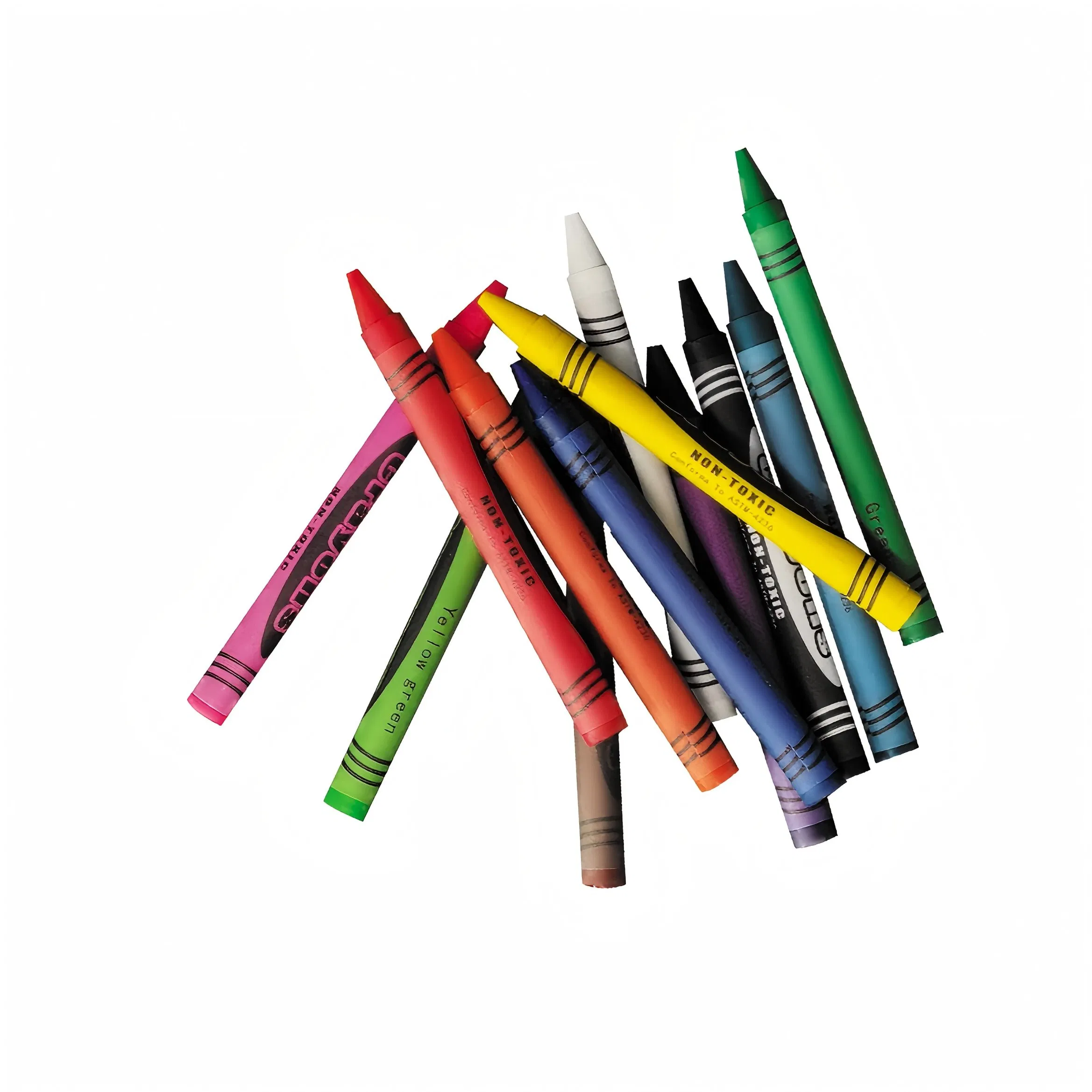 12 Vibrant Colors Crayon Non Toxic Portable Wax Crayons for Children