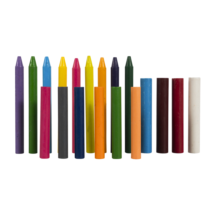 Colorful Hexagon Wax Crayons for Students - Custom Packing Available