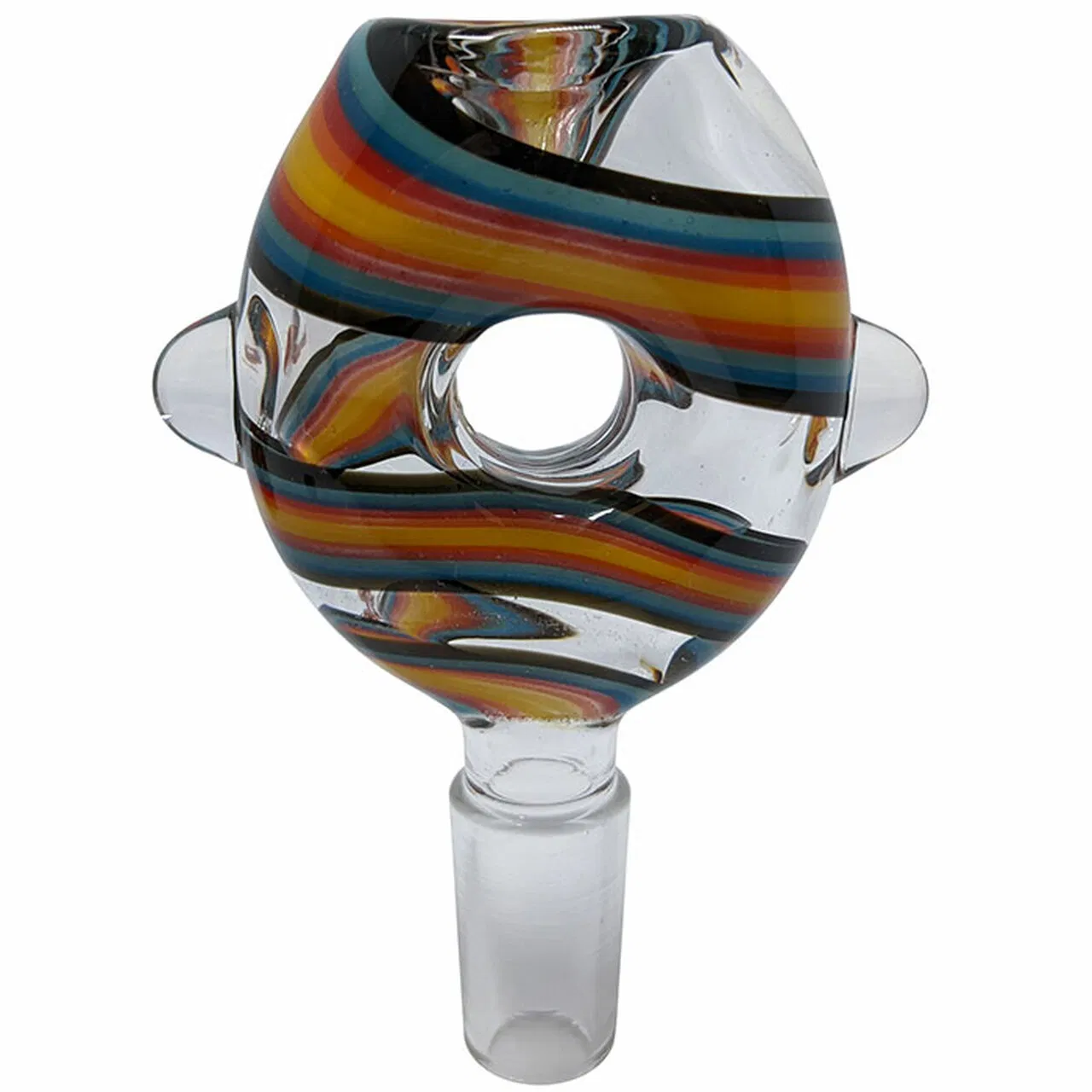 Us Color Assorted Donut Hole Bowl 14m Glass Smoking Pipe Lighter Vaporizer