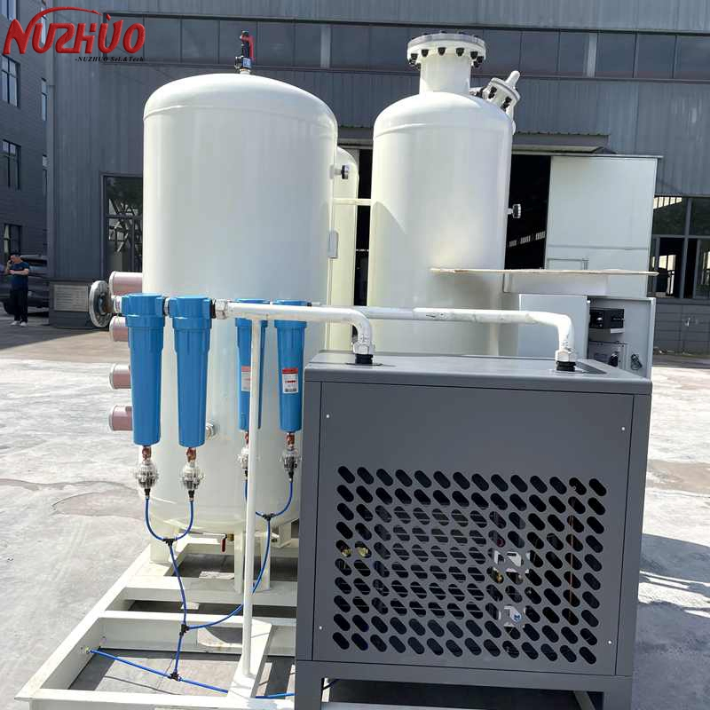 Nuzhuo High Flow Oxygen Device with Air Compressor Planta De Oxigeno
