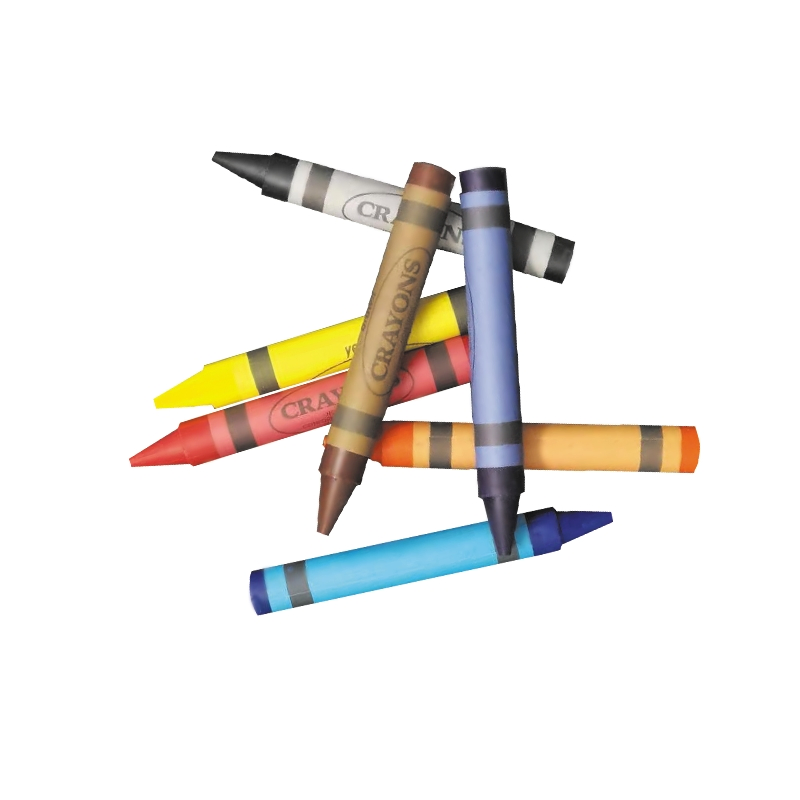 Vibrant 12-Color Wax Crayons for Kids' Creative Art Projects