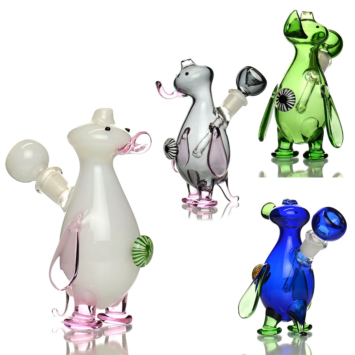 4" Milk Carton Rig Water Pipe Glass Smoking Pipe Shisha Hookah Vaporizer