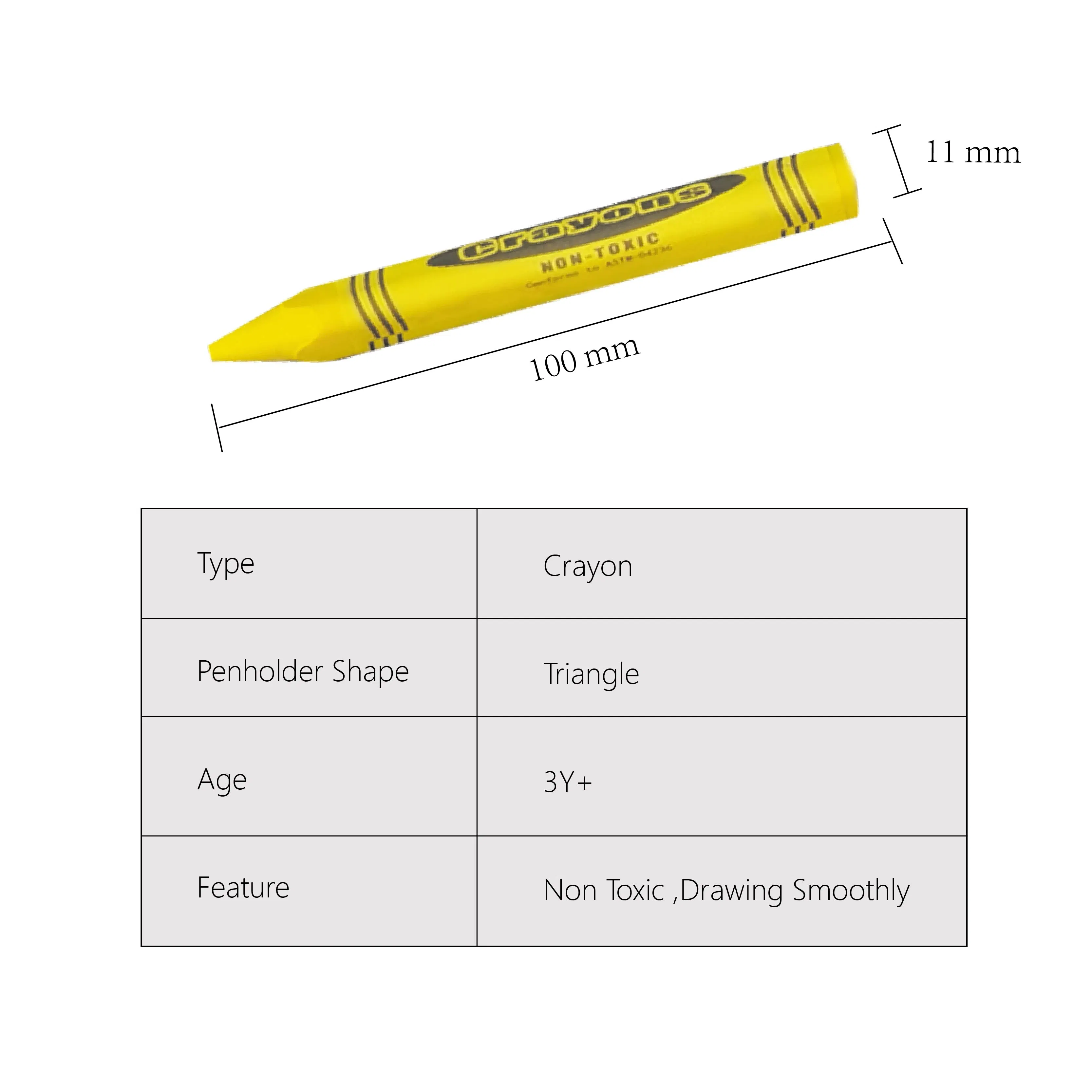 12 Colors Triangle Wax Crayons for Inspiring Kids' Art Creations