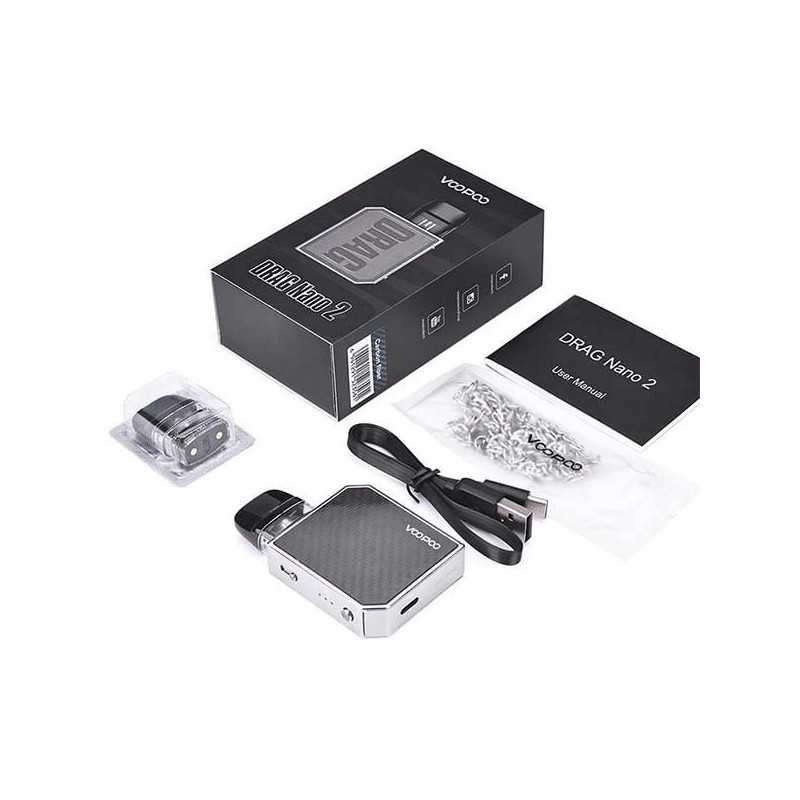 Voopoo Drag Nano 2 Pod Kit System Vape with Replacement Cartridge Coil Pod 2ml