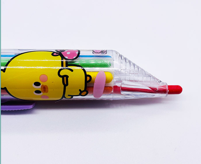 8-in-1 Multi-Color Children's Drawing Portable Press Rotating Crayon