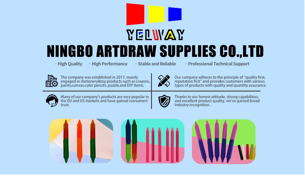 Color Hexagon Wax Crayon