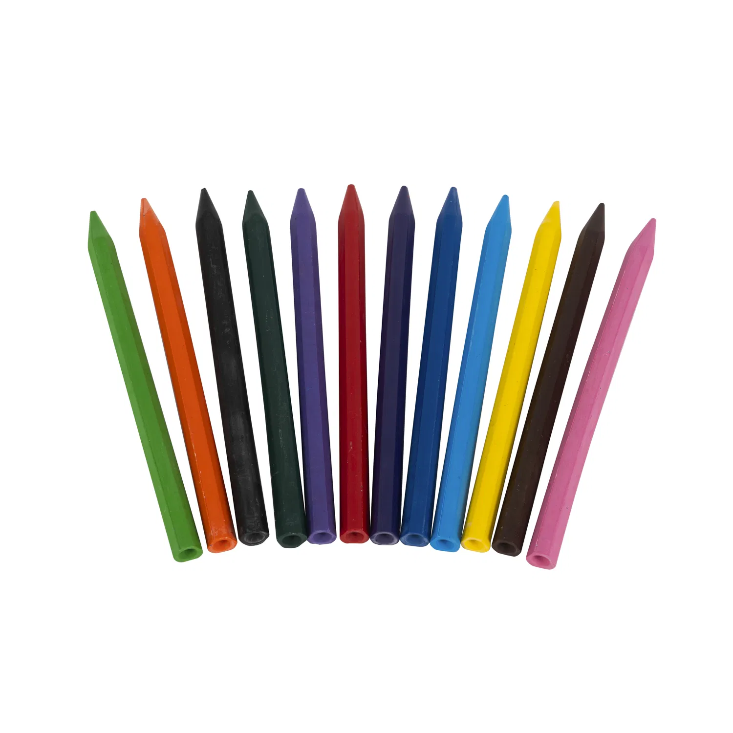 Durable Slip-Resistant Round Head 4CT Cello Bag Crayons for Kids