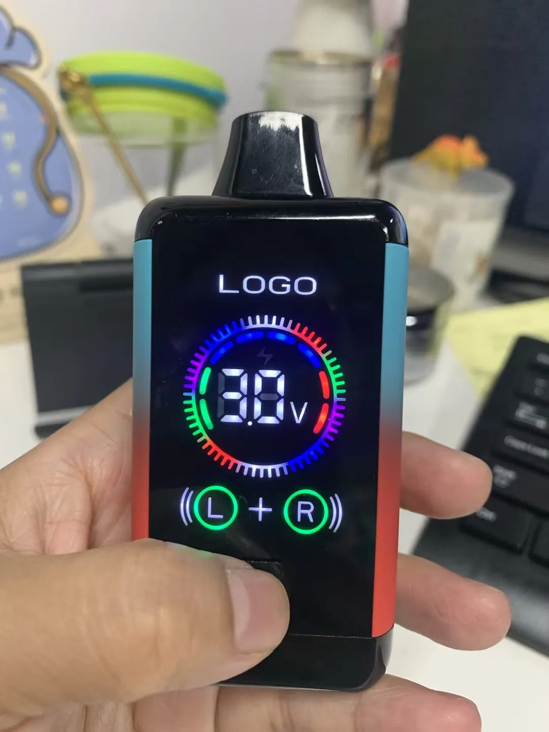 510 Thread Dual Mesh Coil 650mAh Big Digital Screen Smoking Battery
