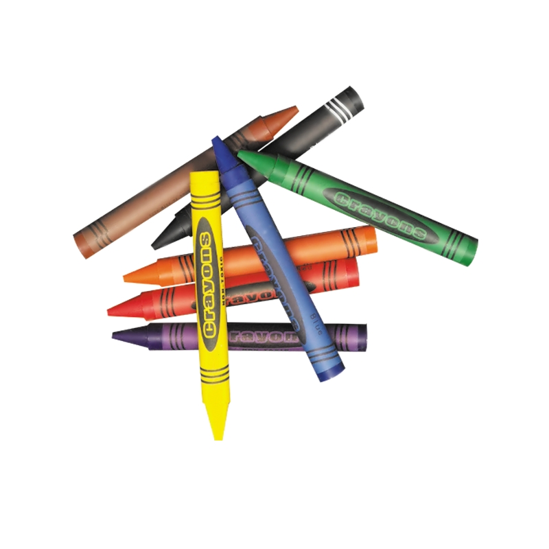 Vibrant 8 Colors Wax Crayons for Creative Kids' Art Projects