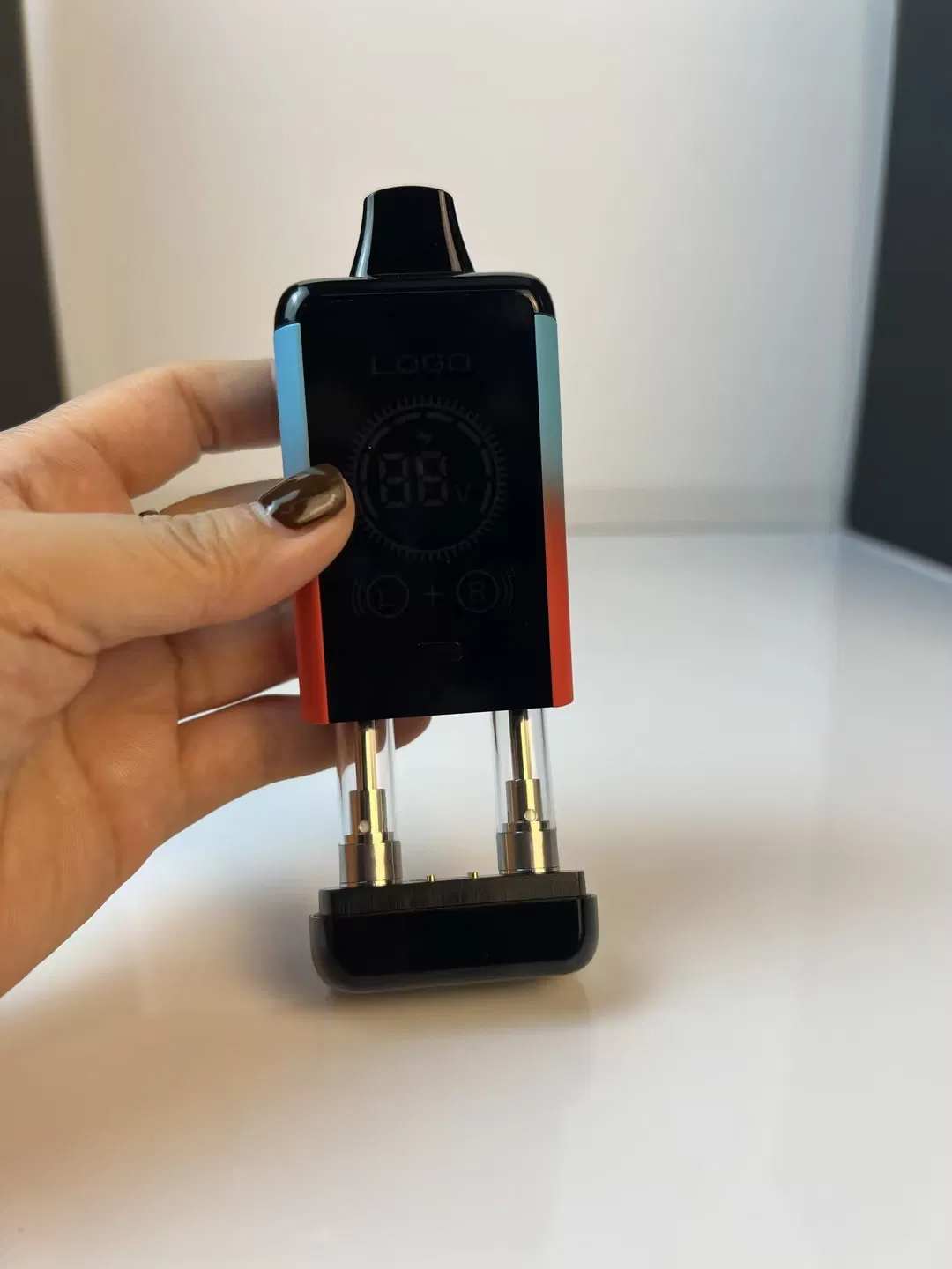 510 Thread Dual Mesh Coil 650mAh Big Digital Screen Smoking Battery