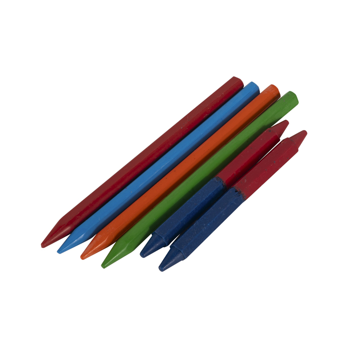 Color Hexagon Crayons in Triangle Shape - Ideal for Student Use