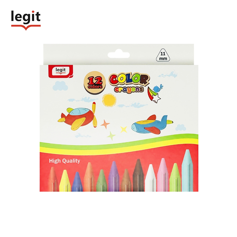 12 Colors Triangle Wax Crayons for Inspiring Kids' Art Creations