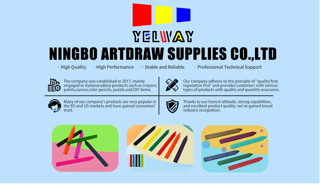 Triangle Shape Crayon Display