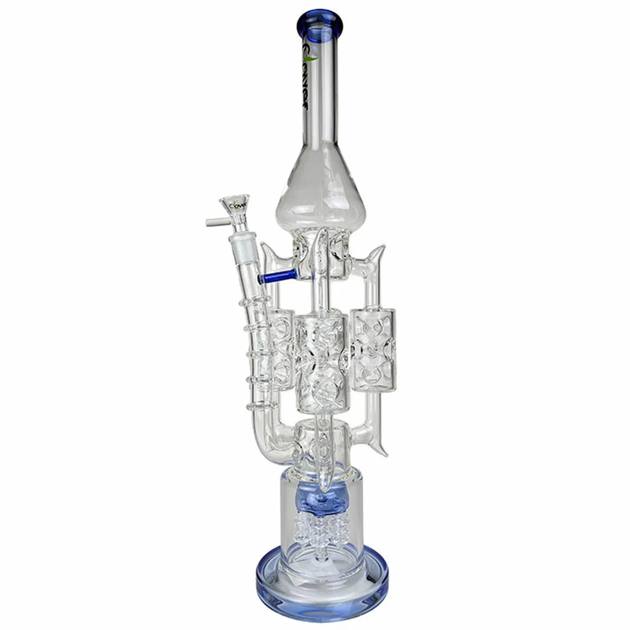 20" Spikey Arms Rocket Multi Perc Water Pipe Hookah Glass Smoking Pipe Lighter Vaporizer